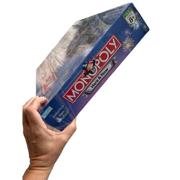 Hasbro Monopoly Here and Now Parker Bros Property Trading Board Game Anniversary - Picture 6 of 6